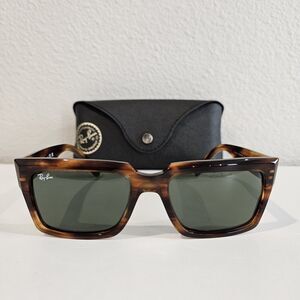 RAY BAN Inverness RB2191 Polished Havana/Brown 54 mm Sunglasses NEW